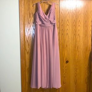 Sorella Vita Classic Chiffon V-Neck Bridesmaid Dress in “Desert Rose”